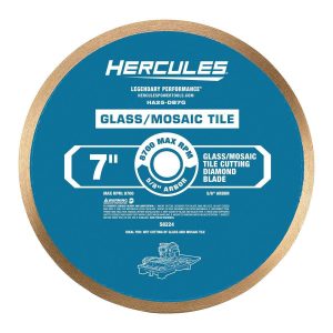 HERCULES - 7 in. Glass and Mosaic Tile-Cutting Diamond Blade - 58224