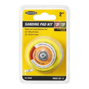 WARRIOR - Kit de Almohadilla de Lijado de 2 Pulgadas, 11 Piezas - 69496