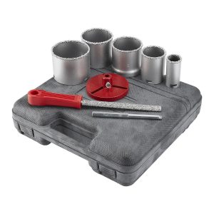 WARRIOR - 1-1/4 in. to 3-1/4 in. Carbide Grit Hole Saw Assorted Set, 9-Piece - 57708