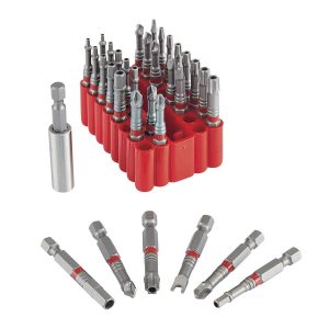 BAUER - 2 in. Impact Rated Security Bit Set, 33-Piece - 64906