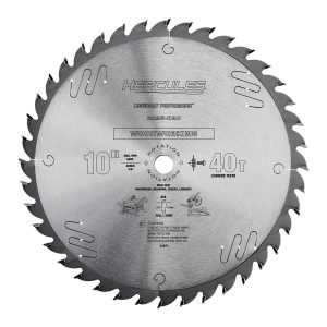 HERCULES - 10 in., 40T Woodworking Miter and Table Saw Blade - 57975