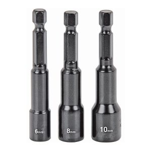 WARRIOR - Quick-Release Magnetic Metric Nut Setter Set, 3-Piece - 69437