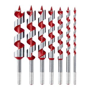 BAUER - Wood Auger Drill Bit Set, 7-Piece - 64809