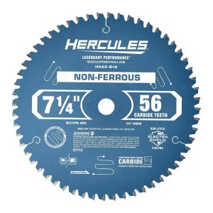 HERCULES - 7-1/4 in., 56T Nonferrous Circular Saw Blade - 57712