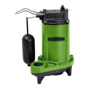 Bomba sumergible para sumidero y efluentes de 3/4 HP con interruptor de flotador de acción rápida de servicio pesado, 5400 GPH | 58029