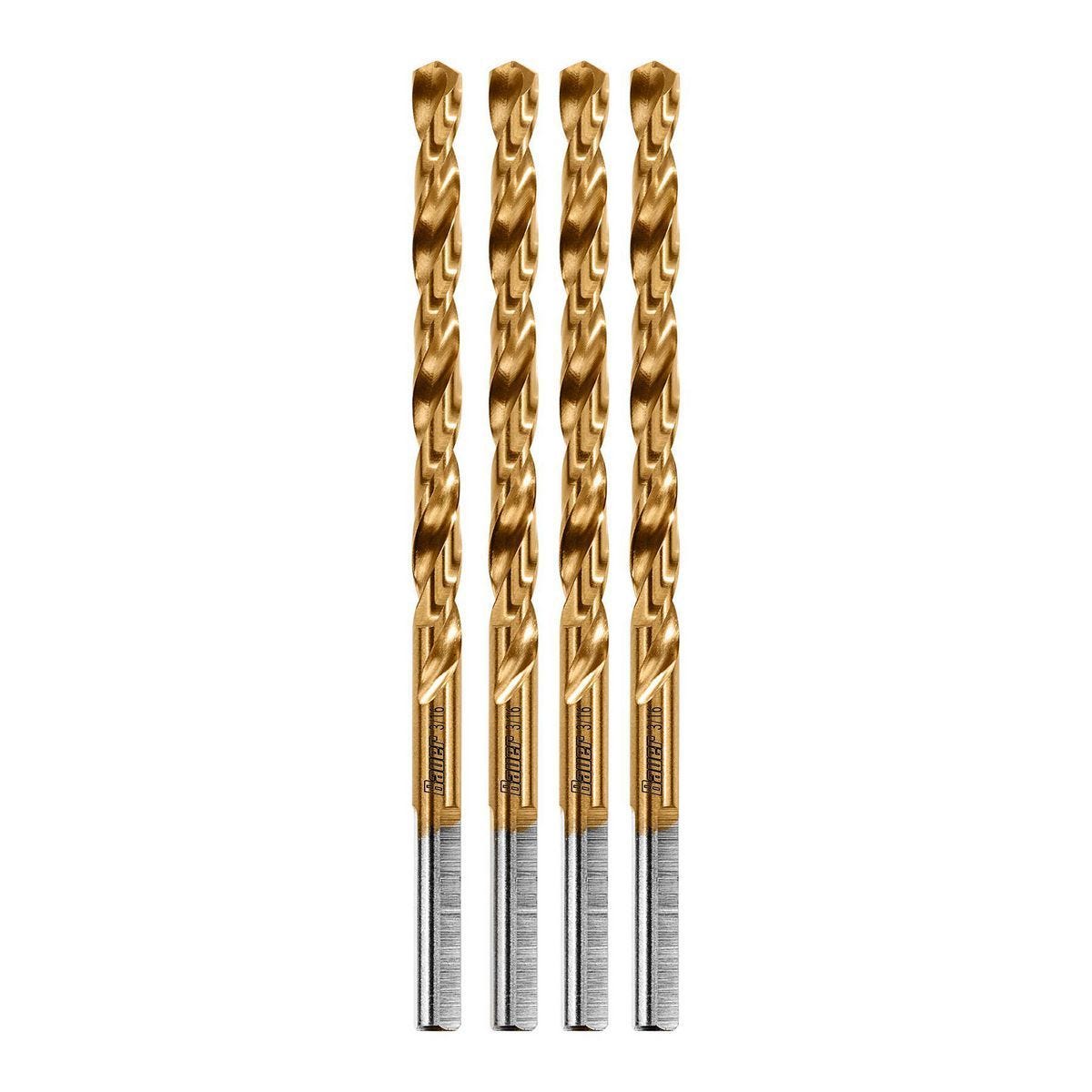 Juego de brocas de titanio BAUER de 3/16 pulgadas, 4 piezas | 64903