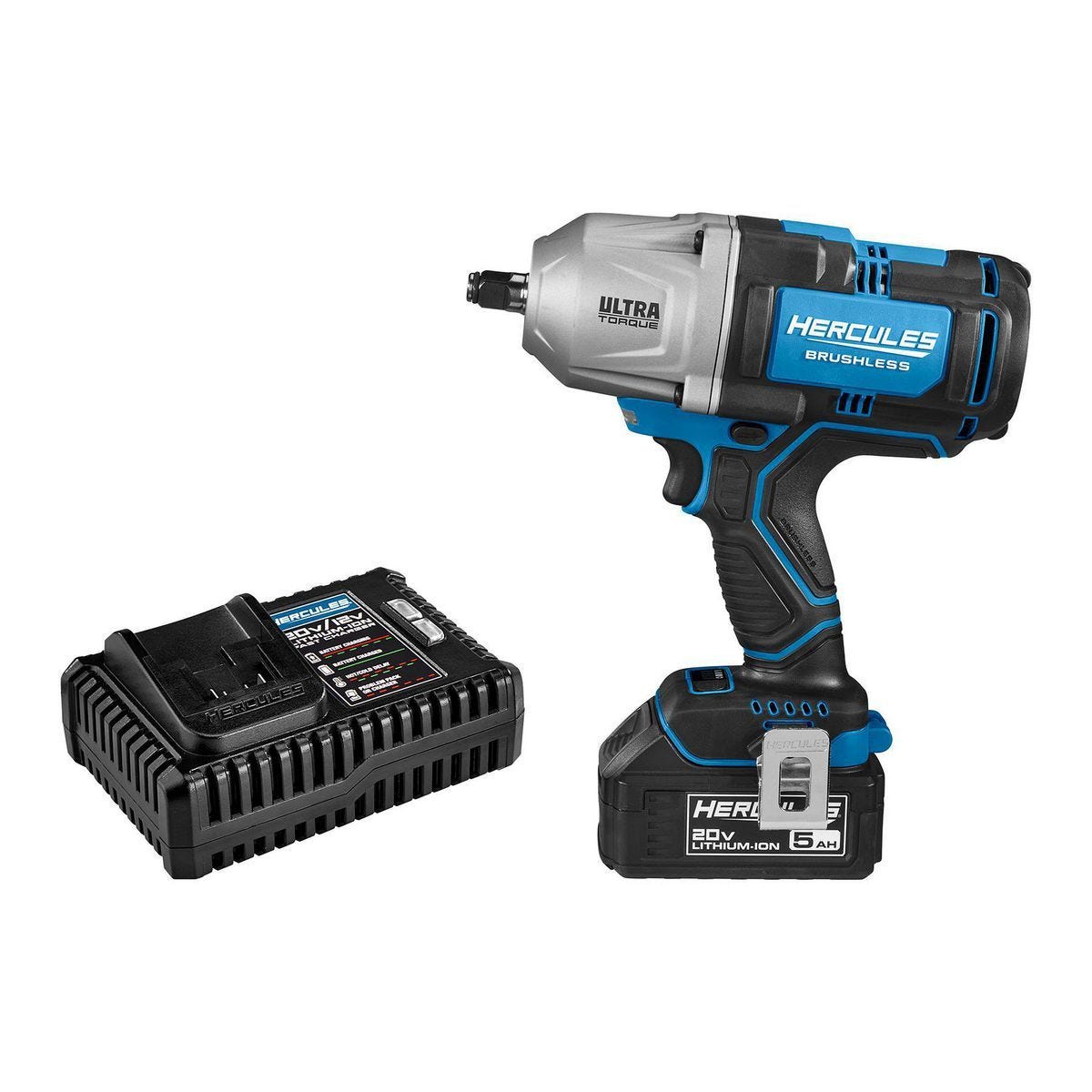 Kit de llave de impacto inalámbrica 1/2 pulg. Ultra Torque 20V sin escobillas con batería y cargador | HCB85K1