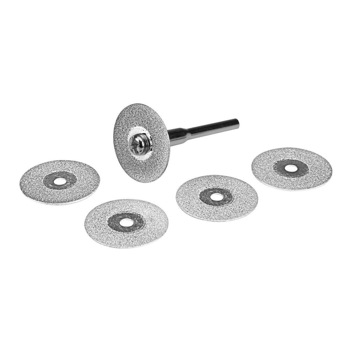 Discos de corte rotativos con diamante, paquete de 5 unidades | 69657