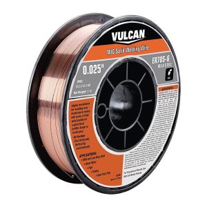 Alambre sólido para soldadura MIG VULCAN 0.025 in. ER70S-6, rollo de 11 lb | 63491