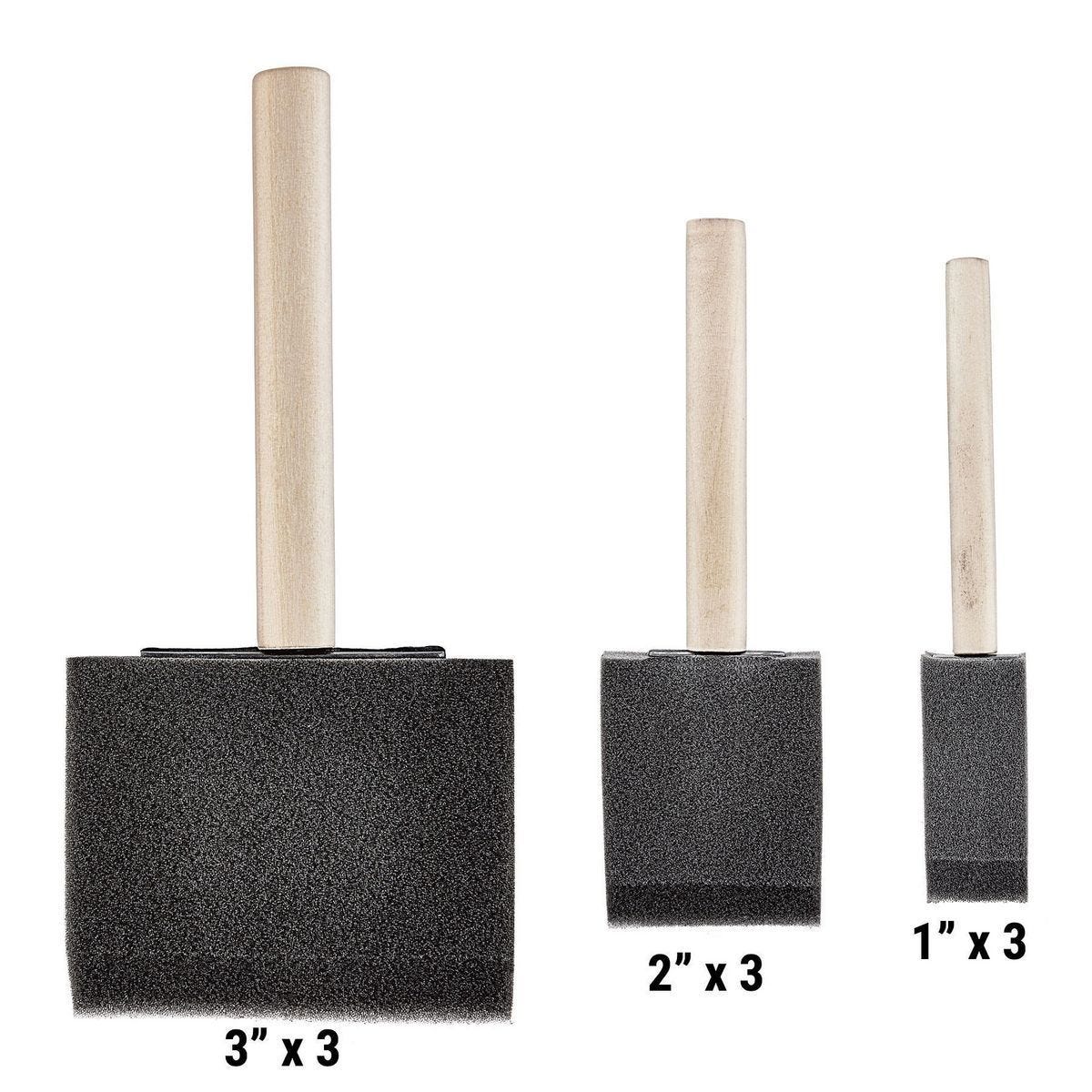 Kit de brochas de espuma de 9 piezas para trabajos de detalle y esquinas | 56965