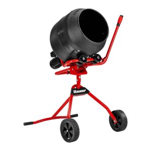 Mezcladora de cemento de 4 pies cúbicos, motor eléctrico 0.5 HP, 120V, tambor de polietileno | 22202E-B