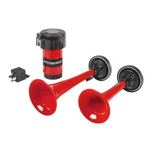 Bocina de aire para auto de 12V con 2 trompetas, 118 dB | 58808