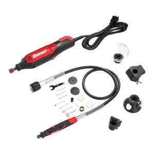 Kit de herramienta rotativa BAUER de velocidad variable 1.6 A, 21 piezas | 59488