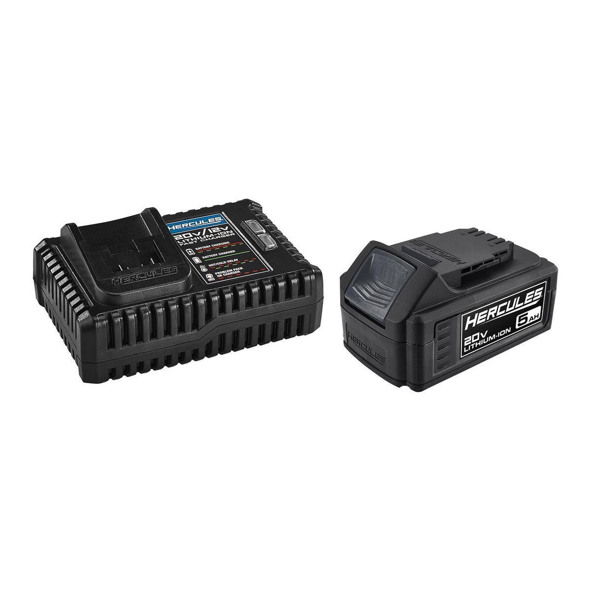 Kit de inicio de batería de iones de litio de 20V 5 Ah y cargador de 4 amperios | HC014K