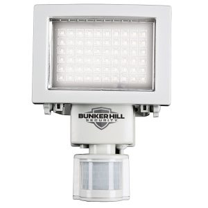 Foco de seguridad LED solar de 500 lúmenes con sensor de movimiento - Blanco | 64759