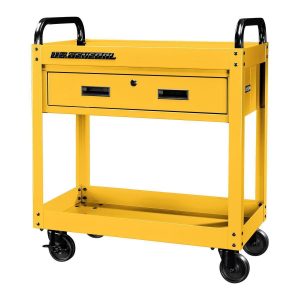 Carrito de servicio de 1 cajón de 30 pulgadas, color amarillo | 71215