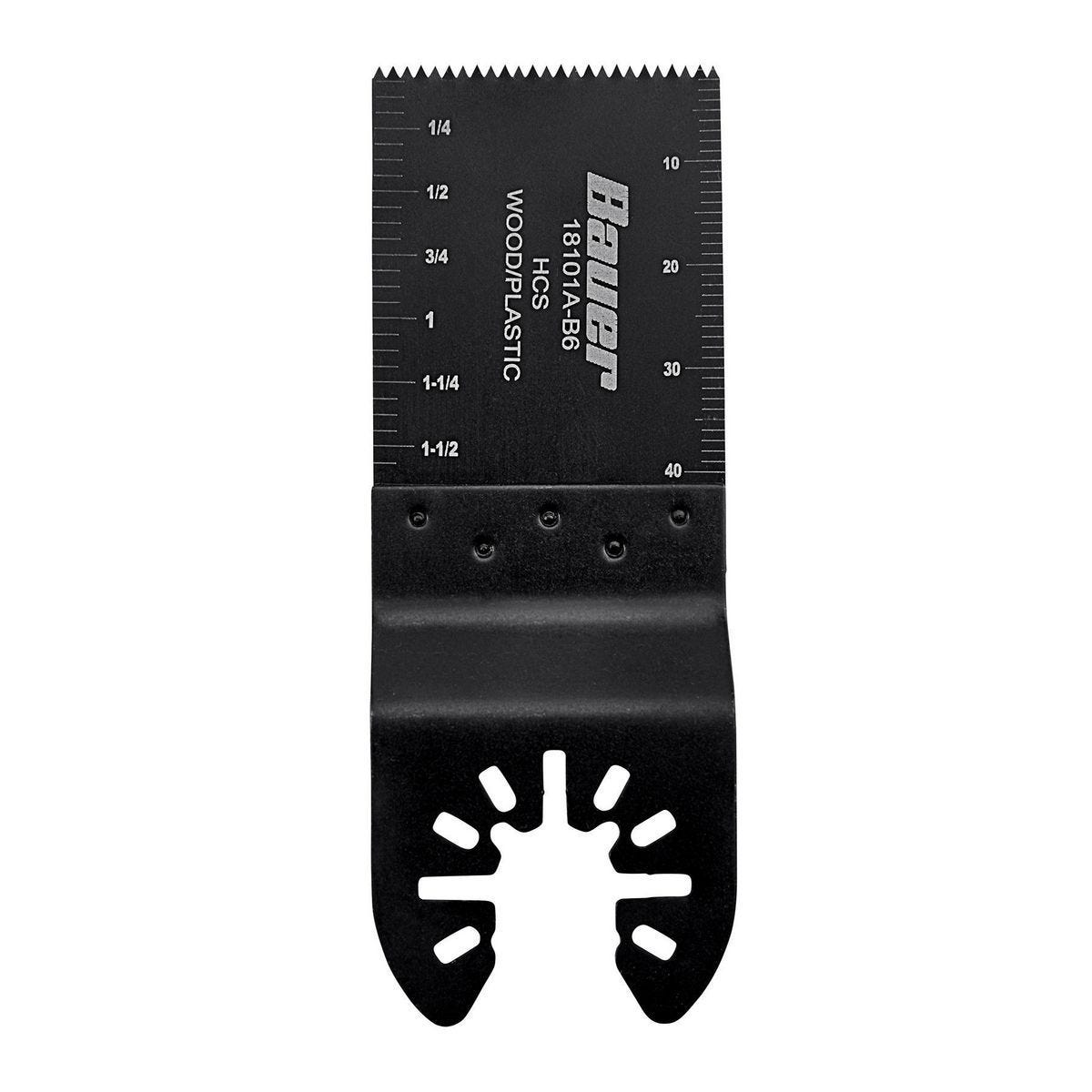 Hoja de corte de inmersión y rasante de 1-3/8 pulgadas para herramientas oscilantes multiusos, acero de alto carbono BAUER | 64949