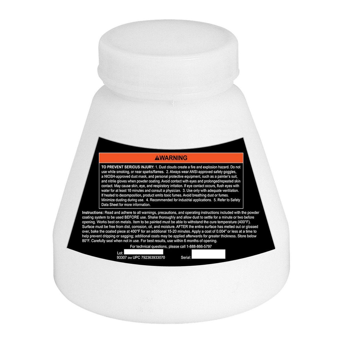 Pintura en polvo para recubrimiento electrostático de 16 oz en color blanco | 93307