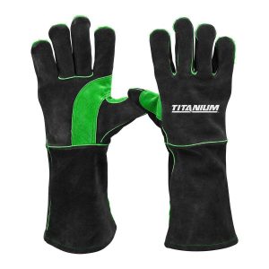 Guantes de soldadura TITANIUM, largos y resistentes para protección contra chispas y calor | 70828