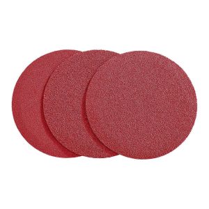 Discos de lija PSA sin orificios de 5 pulgadas con grano de alúmina zirconia, respaldo de tela, granos 60, 80 y 120, paquete de 3 piezas | 205AS-BSPAP-3