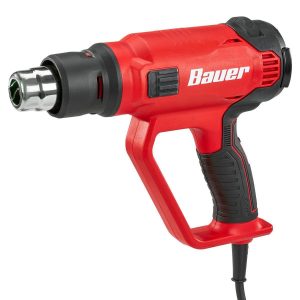 Pistola de calor BAUER de 1600 W, 12 A, 14 temperaturas y doble velocidad | 2525E-B