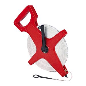 Cinta métrica de carrete abierto de 330 pies x 1/2 pulgada para trabajos de topografía y utilidad | 62413