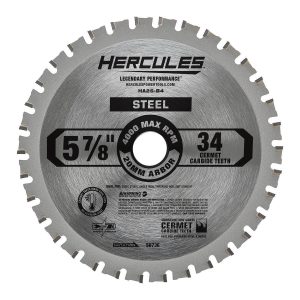 Disco de sierra circular para corte de metal HERCULES de 5-7/8 pulgadas y 34 dientes | 58736