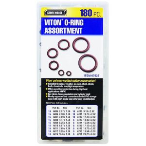 Kit de O-Rings de Viton, 180 piezas | 67525