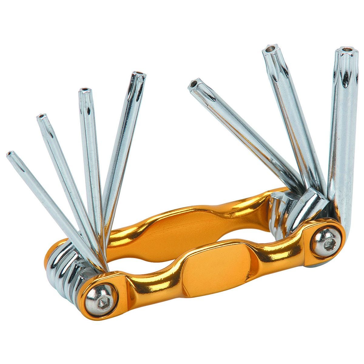 Juego de llaves TORX de seguridad, 7 piezas plegable | 97471