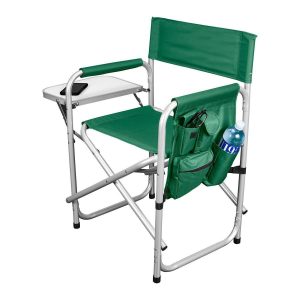 Silla deportiva plegable de aluminio, color verde | 62314