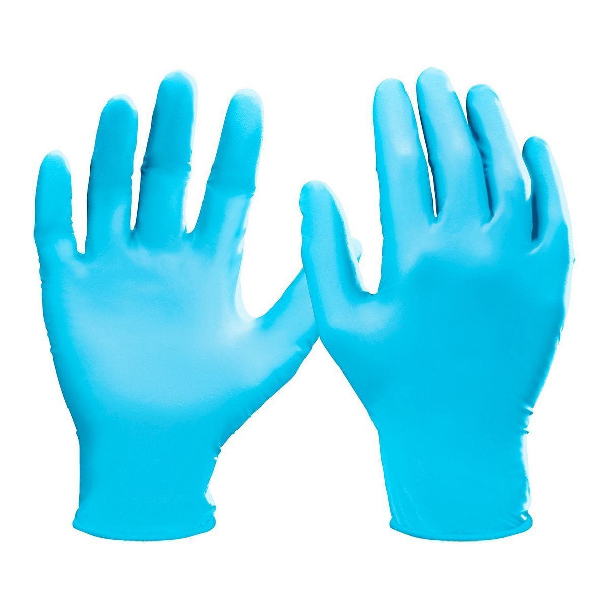 Guantes desechables de nitrilo sin polvo de 5 mil, paquete de 100, talla XXL, azul claro | 64417