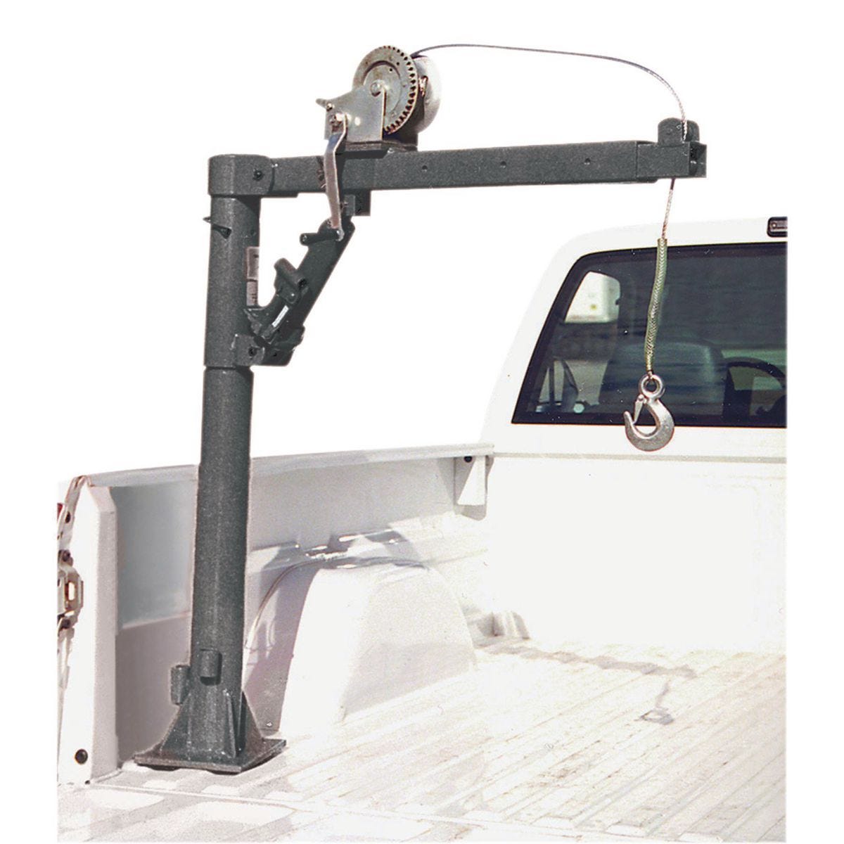 Grúa para caja de camioneta con capacidad de 1000 lb y malacate manual | 61522
