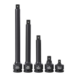 Juego de adaptador y extensiones para sockets de impacto de 3/4 pulgada, 5 piezas | 70302
