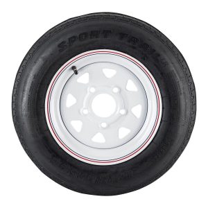 Llanta para remolque 5.30-12 con rin de 5 tuercas y carga máxima de 1045 lb | 64235