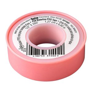 Cinta selladora PTFE para líneas de agua extra pesada, color rosa, 1/2 pulg. x 21-2/3 pies | 57496