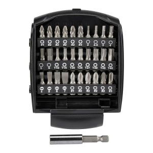 Juego de brocas para destornillador de 31 piezas WARRIOR con porta brocas magnético | 71087