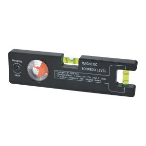 Nivel magnético tipo torpedo de 8 pulgadas con buscador de ángulos | 63692