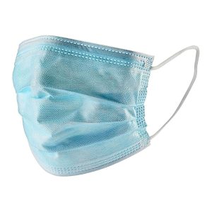 Cubrebocas desechables de 3 capas, paquete de 10, color azul | 57593