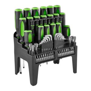 Juego de desarmadores con agarre cómodo, 70 piezas | 56103