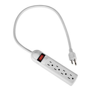 Regleta de poder con 4 contactos y protección contra sobretensiones VANGUARD | 59797