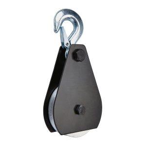 Polea de aluminio de 4 pulgadas con gancho y capacidad de 1.5 toneladas | 63693