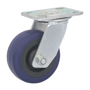 Rueda giratoria de hule de 5 pulgadas con capacidad de carga de 375 lb | 61846