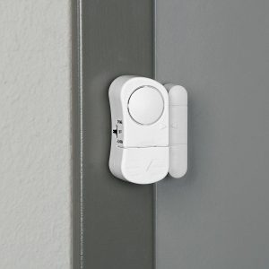 Alarma de entrada para puertas y ventanas con sensor magnético y sonido de 90 dB | 94983