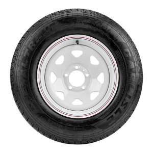 Llanta radial para remolque ST205/75R15, capacidad de 1820 lb con rin de acero | 59807