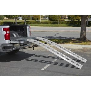 Rampas de aluminio arqueadas de 90 pulgadas x 12 pulgadas, capacidad de 1500 lb, juego de 2 | 58119