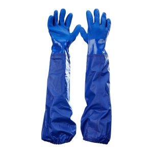 Guantes de PVC con puño largo resistentes al aceite | 99677