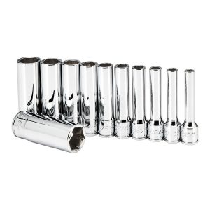 Juego de dados de profundidad SAE profesional de 1/4 de pulgada, 11 piezas | 58101