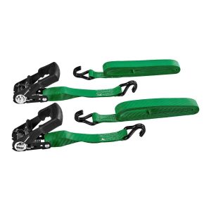 Juego de 2 correas de amarre con trinquete, capacidad de 700 lb, 1-1/4 pulg. x 16 pies | 95067