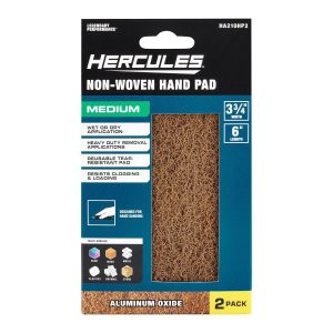 Lijas de mano no tejidas HERCULES grado medio, paquete de 2 | HA210HP2