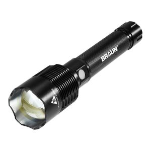 Linterna recargable Braun impermeable de 13,000 lúmenes con power bank | 70808